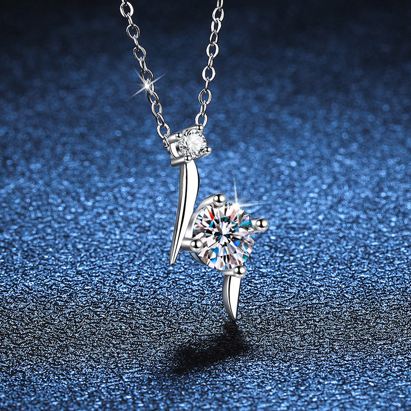 Blitzdiamant 925 Sterling Silber Moissanit