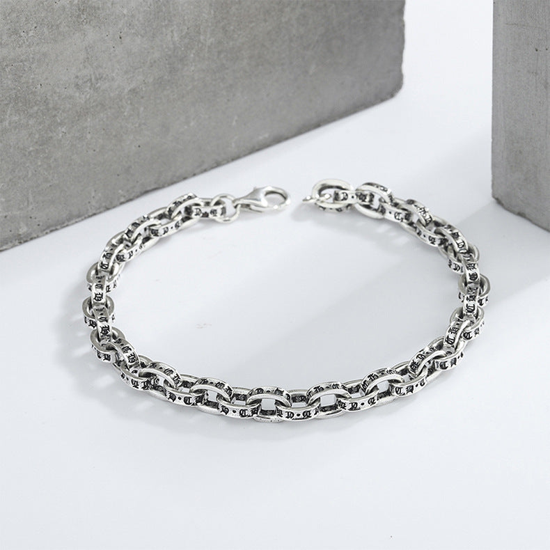 925 Sterling Silber Simples Linkarmband