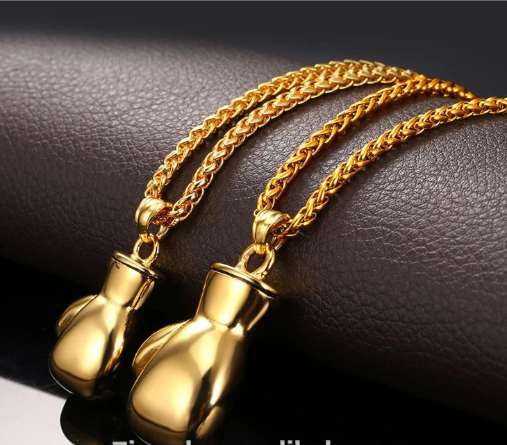 Edelstahl Boxhandschuh Kette