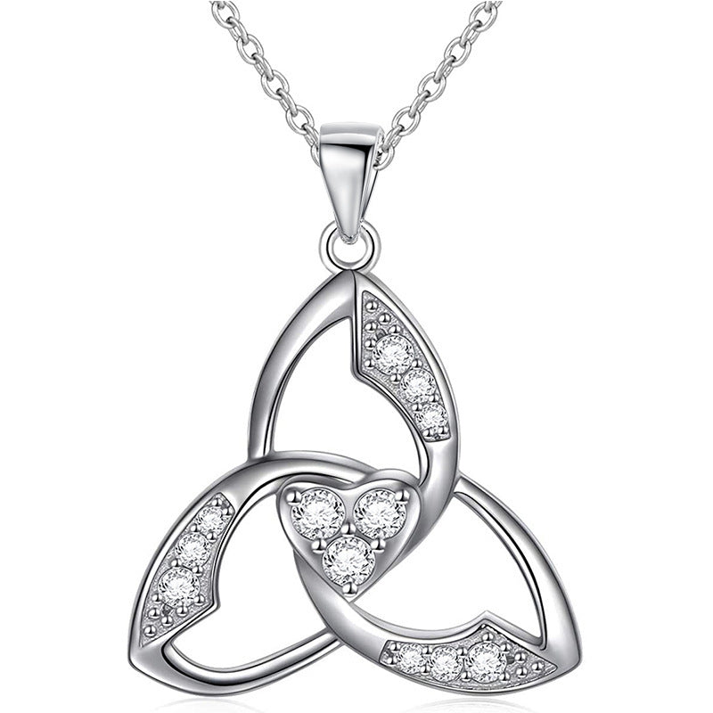 925 Sterling Silber Trinity Knot Kette