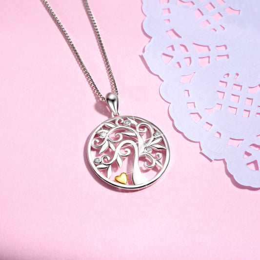 925 Sterling Silber Baum des Lebens Kette