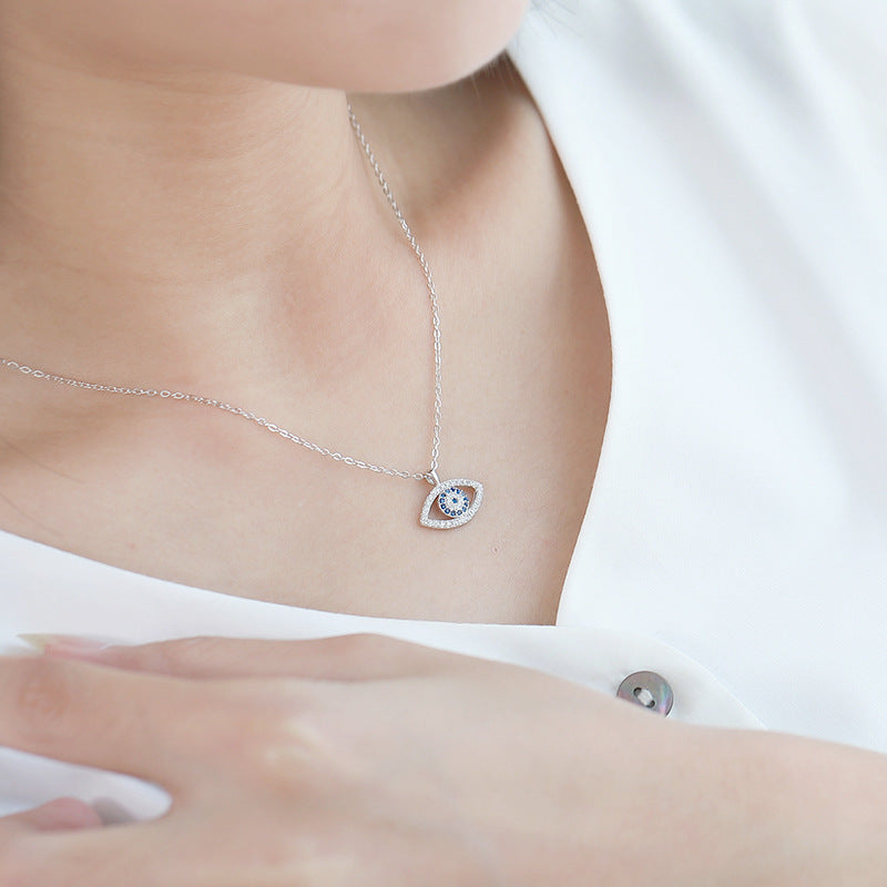Nazar Augen Zirkonia Kette 925 Sterling Silber