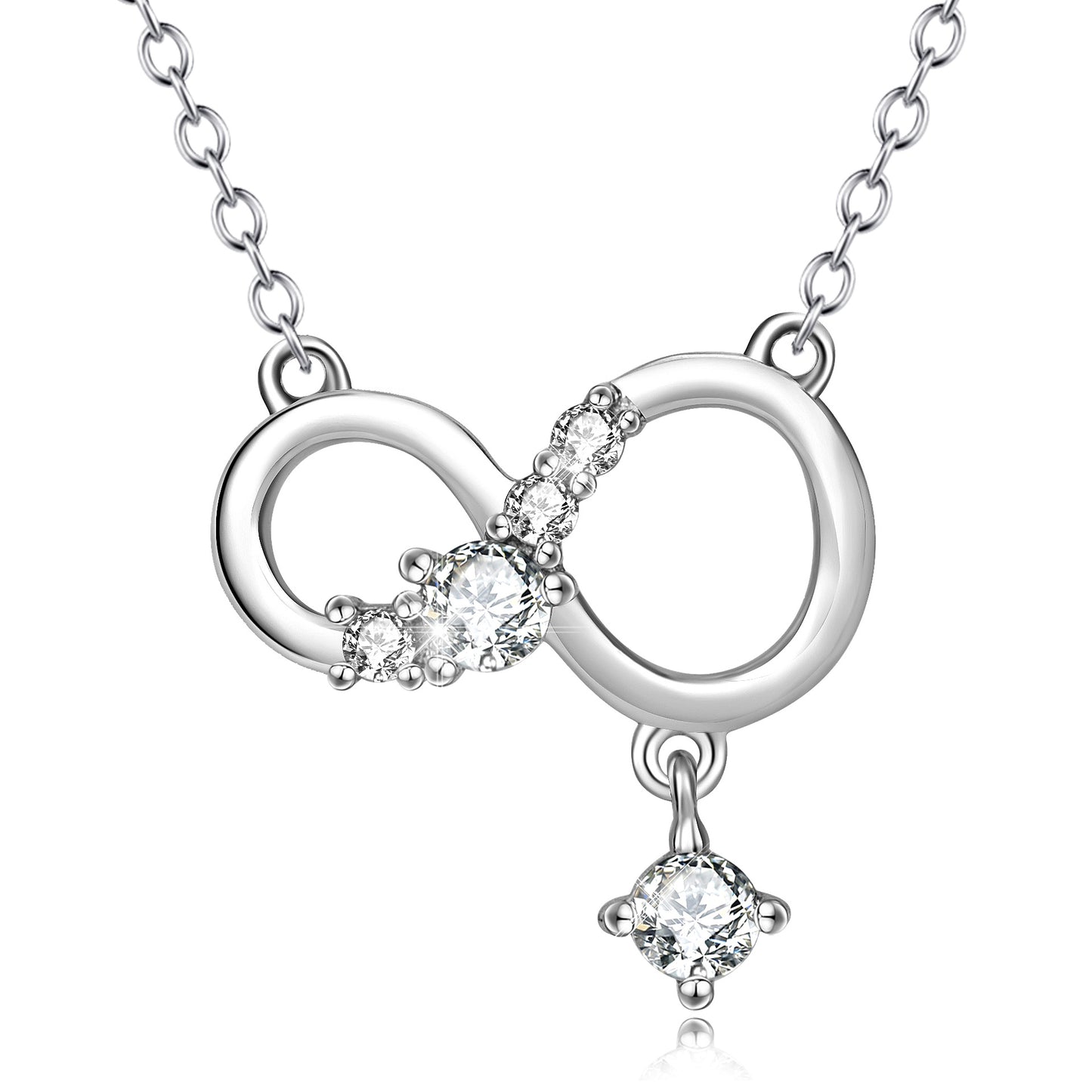 925 Sterling Silber Unendlichkeitskette