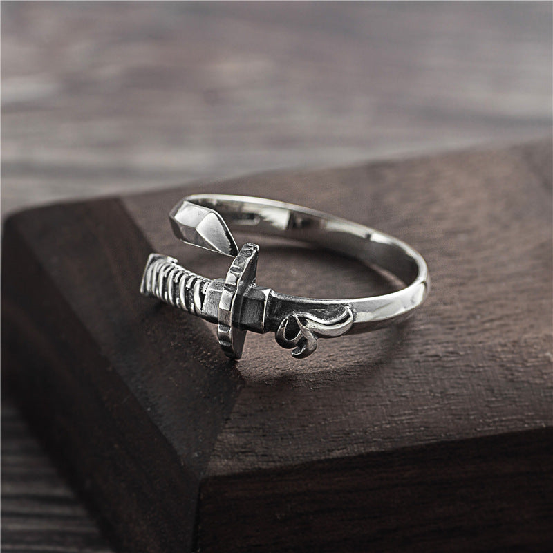 925 Sterling Silber Katana Ring