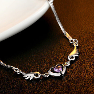 925 Sterling Silber Engelsflügel Armband