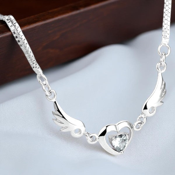 925 Sterling Silber Engelsflügel Armband