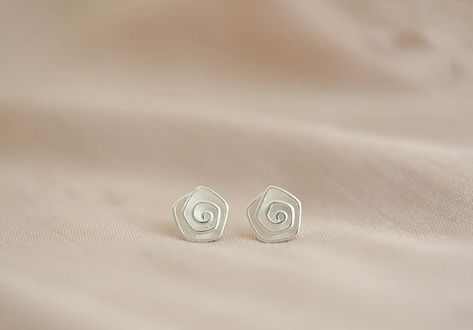 925 Sterling Silber Rosenohrstecker