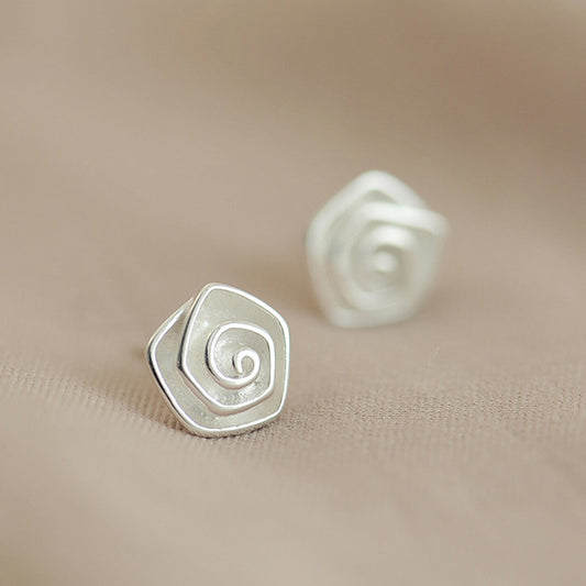 925 Sterling Silber Rosenohrstecker
