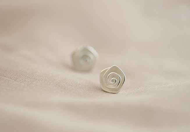 925 Sterling Silber Rosenohrstecker