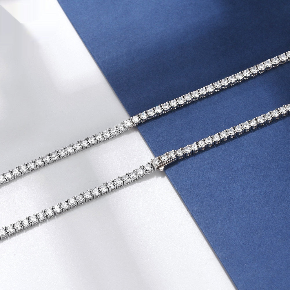 925er Sterling Silber Tenniskette