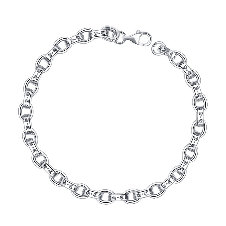 925 Sterling Silber Simples Linkarmband