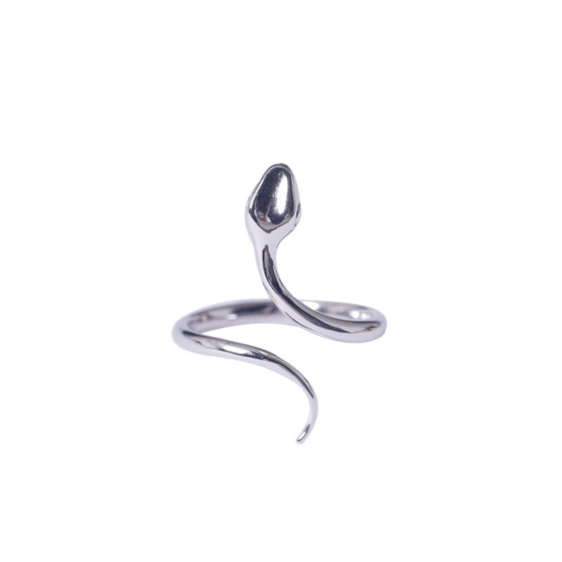 925 Sterling Silber Minimalistischer Schlangenring
