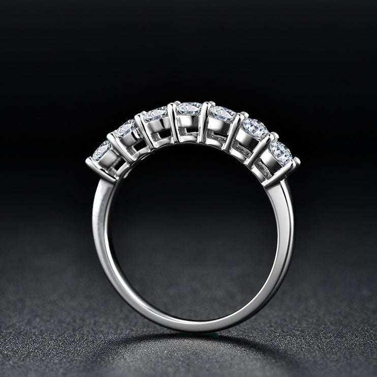 925 Silber Mehrsteiniger Diamantring