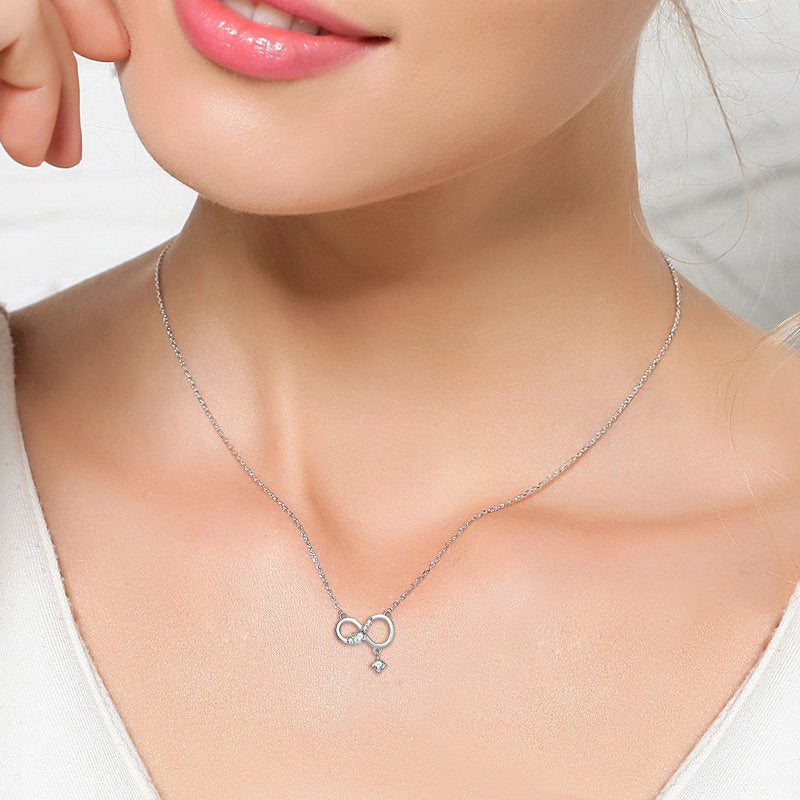 925 Sterling Silber Unendlichkeitskette