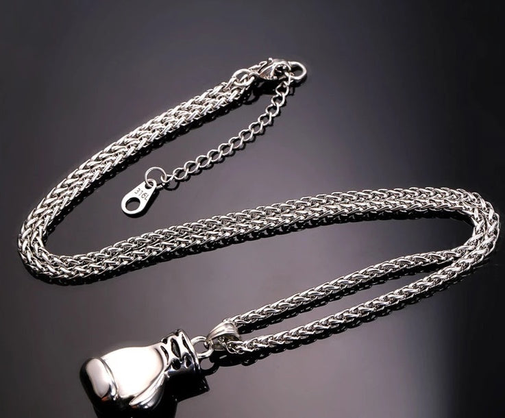 Edelstahl Boxhandschuh Kette