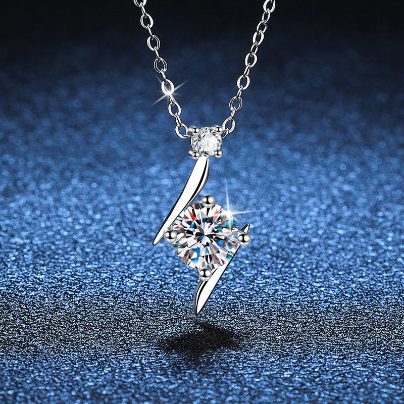 Blitzdiamant 925 Sterling Silber Moissanit