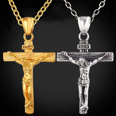 Edelstahl Jesuskreuzkette