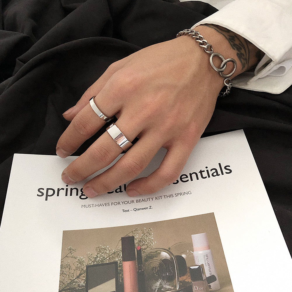 Titanstahl Schlichter Ring