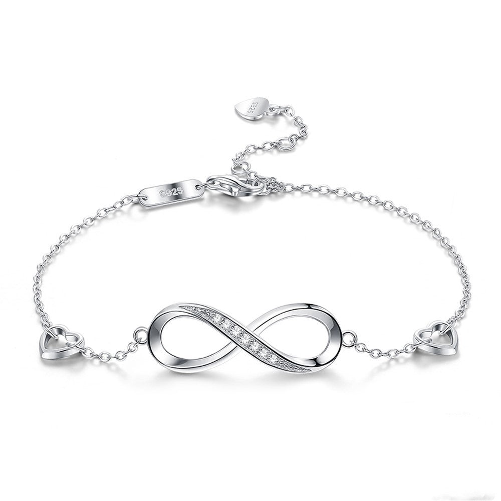 925 Sterling Silber Unendlichkeitsarmband V2