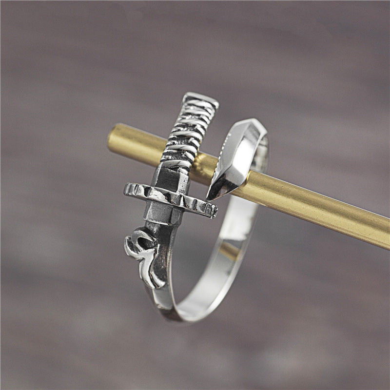 925 Sterling Silber Katana Ring