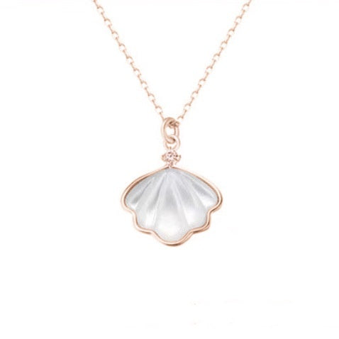 S999 Sterling Silber Muschelkette