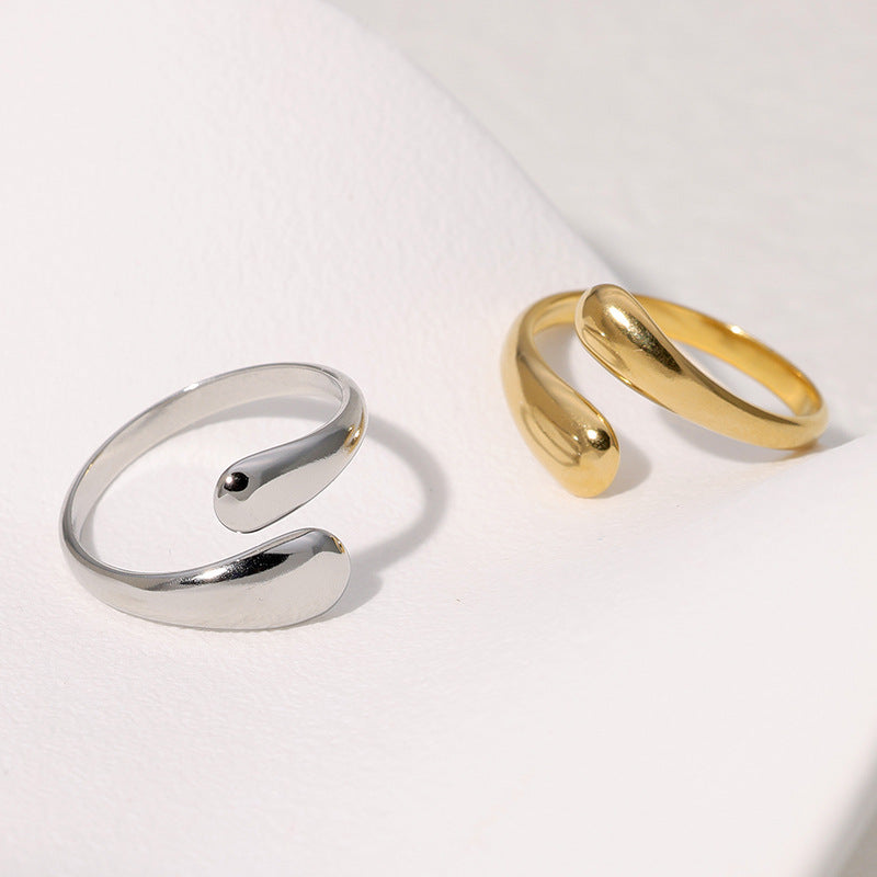 Titanstahl Eleganter Ring