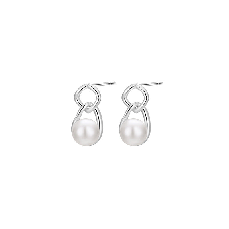 999 Sterling Silber Perlen Ohrstecker