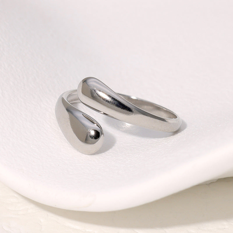 Titanstahl Eleganter Ring