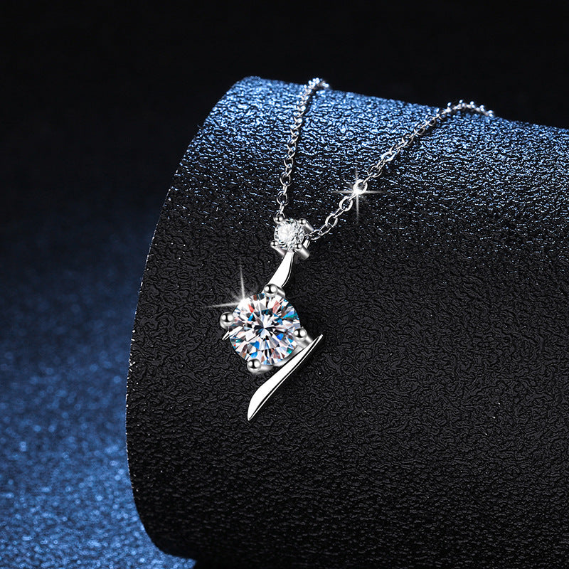 Blitzdiamant 925 Sterling Silber Moissanit
