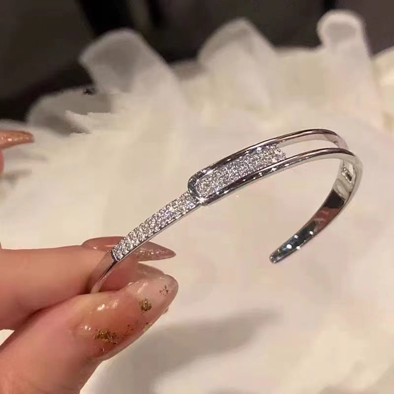 925 Sterling Silber Diamantarmreif