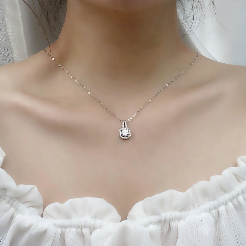 925 Sterling Silber Moissanite Kette