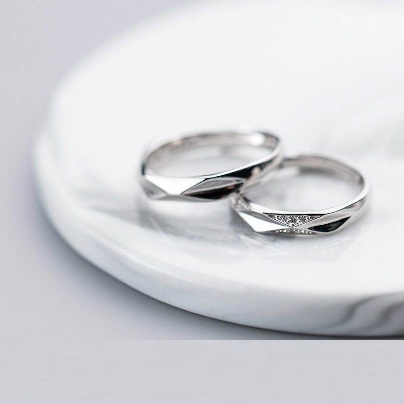 925 Sterling Silber Partnerringe