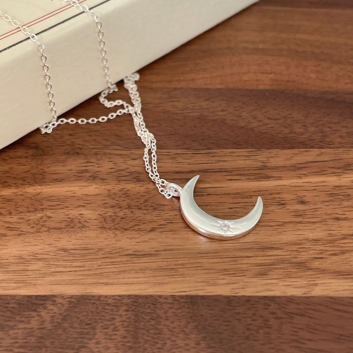 925 Sterling Silber Mond Kette