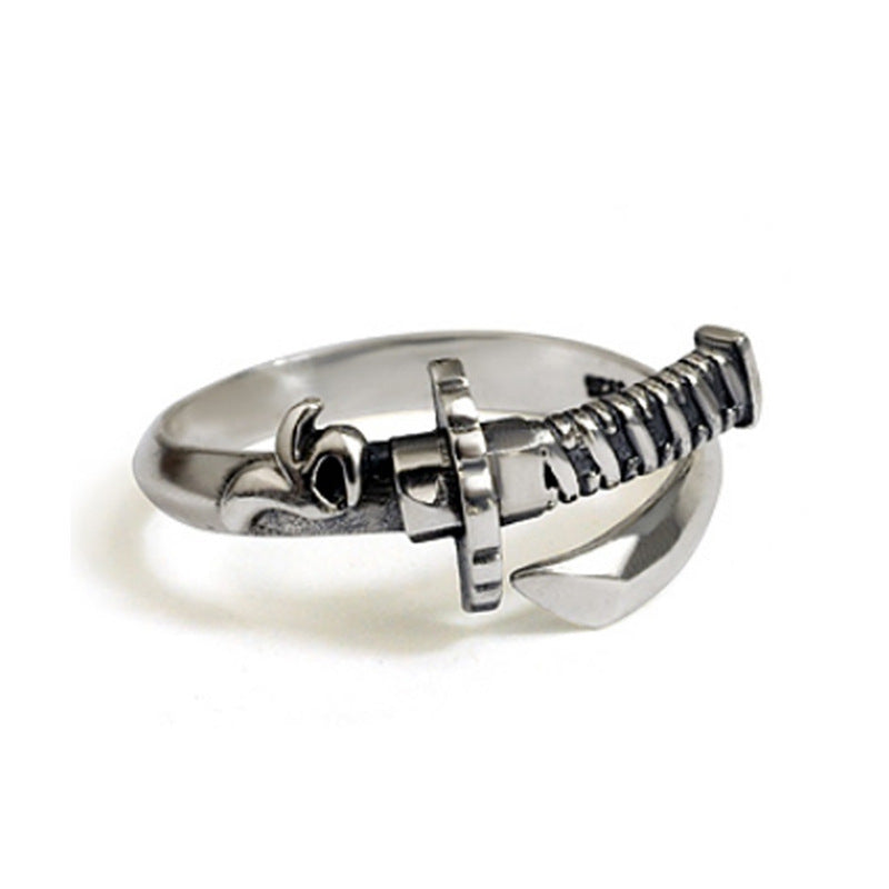 925 Sterling Silber Katana Ring