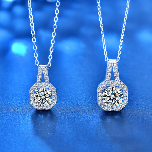 925 Sterling Silber Moissanite Kette