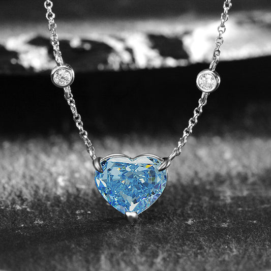 Ozeanblaue Herzkette