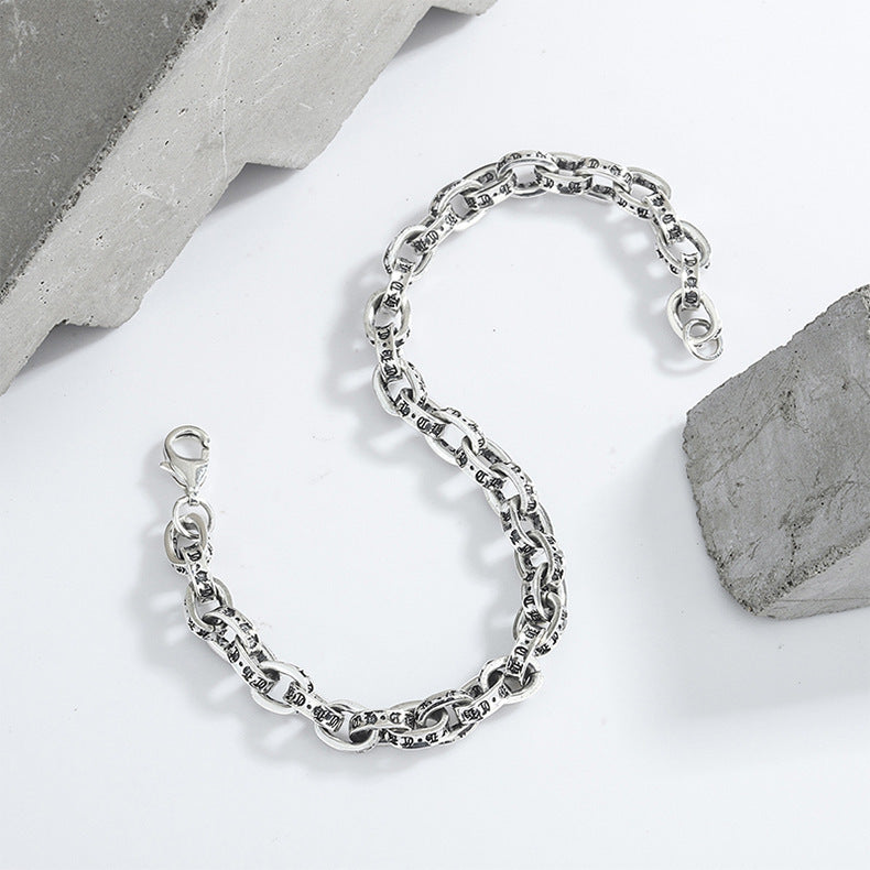 925 Sterling Silber Simples Linkarmband