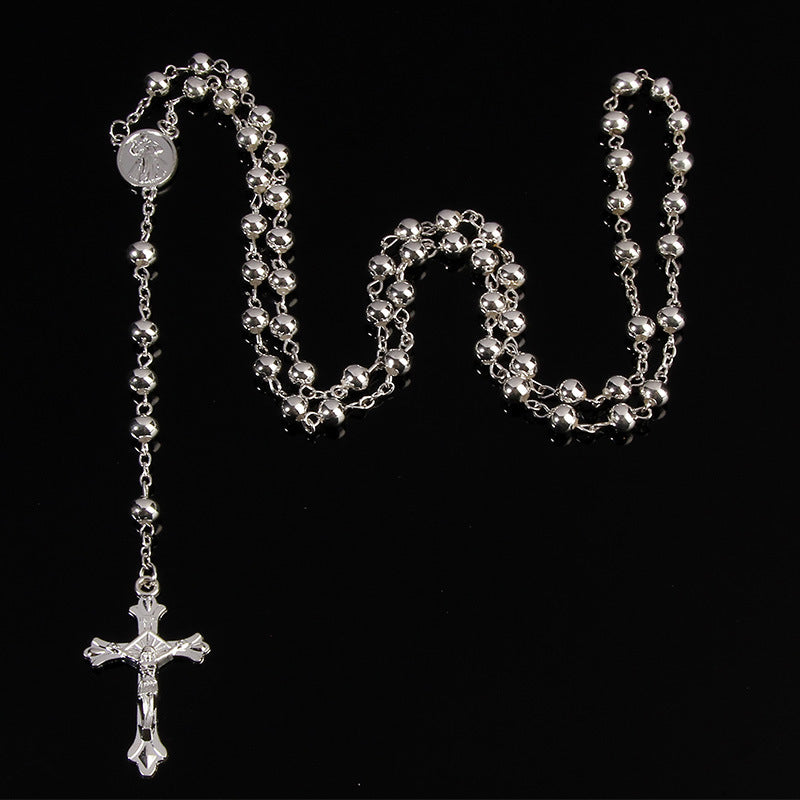 Silber / Gold Rosenkranz Kette