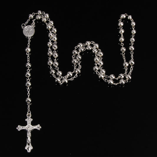 Silber / Gold Rosenkranz Kette