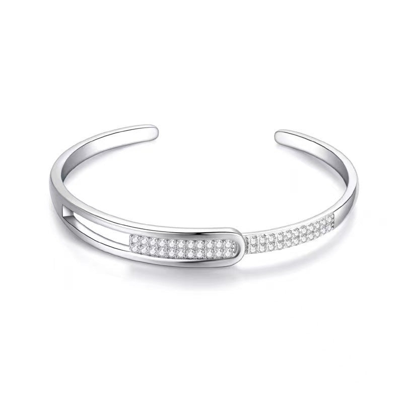 925 Sterling Silber Diamantarmreif