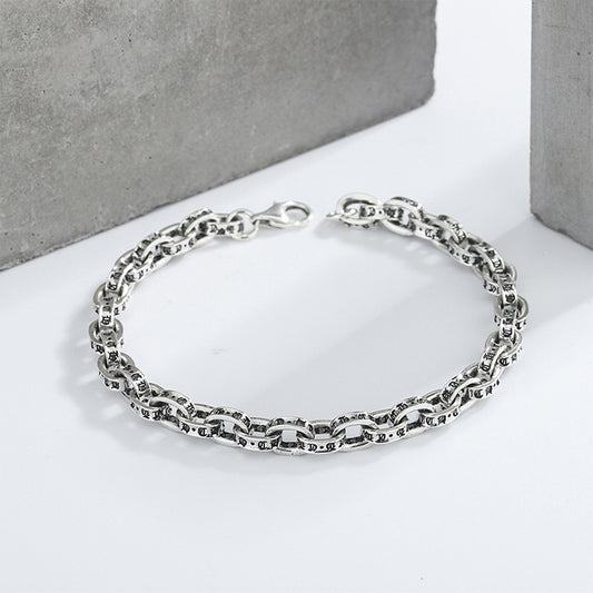 925 Sterling Silber Simples Linkarmband