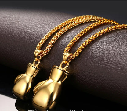 Edelstahl Boxhandschuh Kette