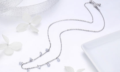925 Sterling Silber Diamanthalskette