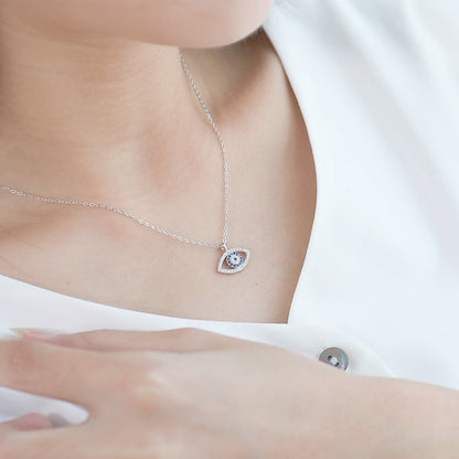 Nazar Augen Zirkonia Kette 925 Sterling Silber