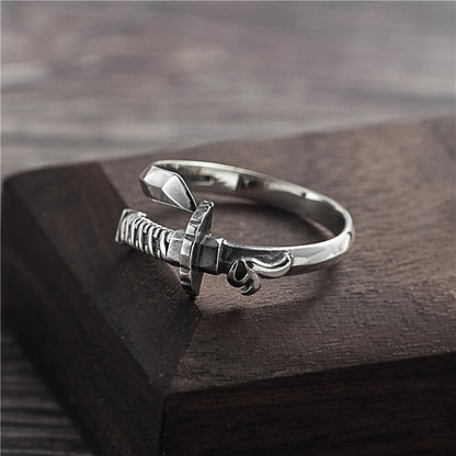 925 Sterling Silber Katana Ring