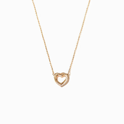 925 Sterling Silber Doppelherzkette