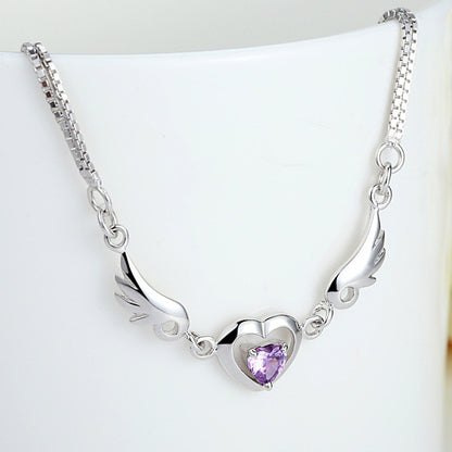 925 Sterling Silber Engelsflügel Armband