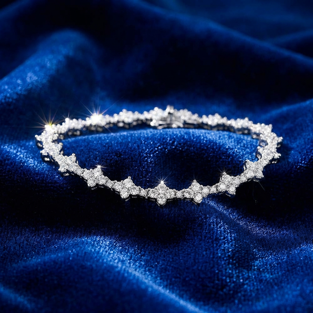 Starlit Frost Tennis Armband - Nolué