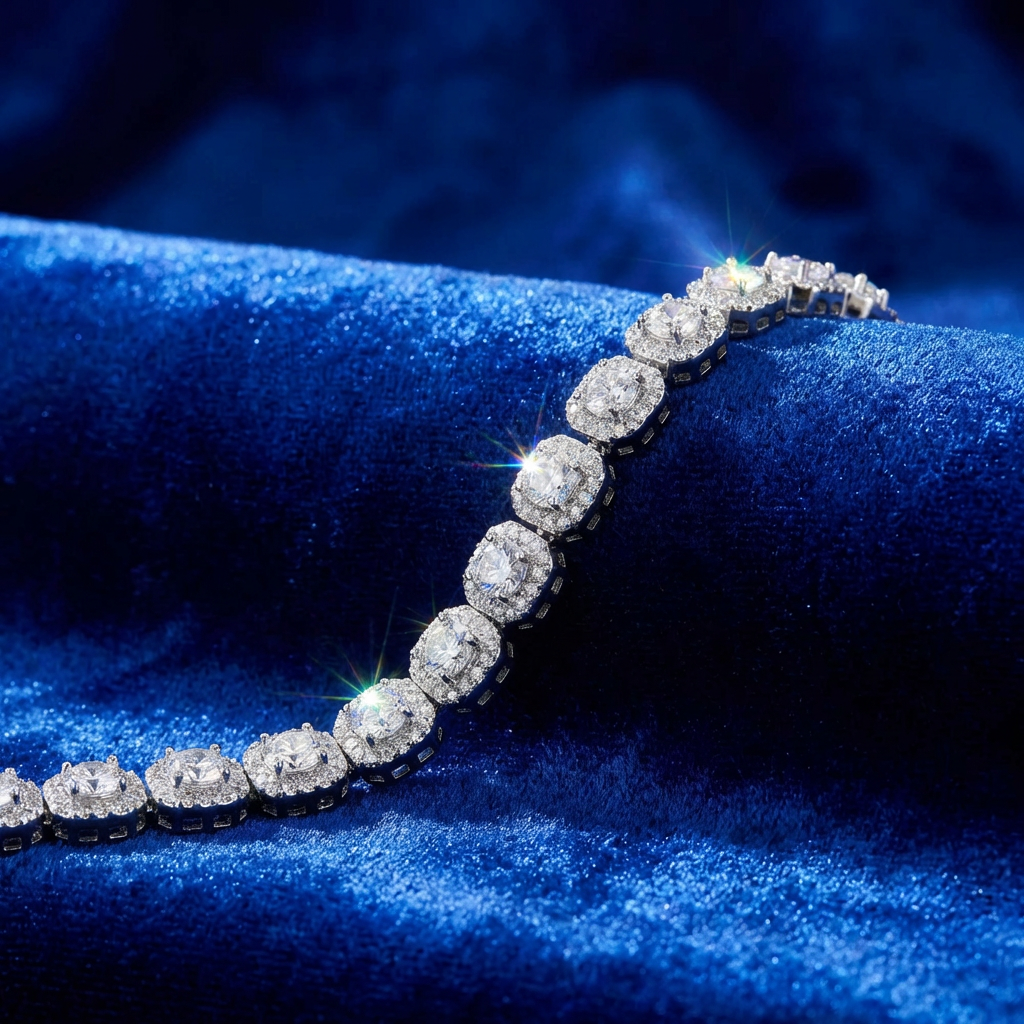 Cluster Frost 10mm Tennis Armband - Nolué