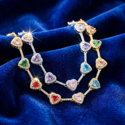 Amora Heart Tennis Kette - Nolué